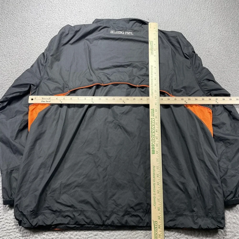 Oklahoma State Cowboys Jacket Mens XL Gray NCAA Football Nike Storm Fit Pullover